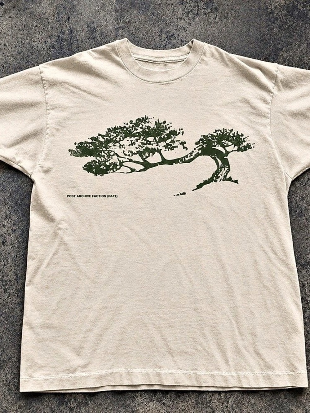 Post Archive Faction (PAF) Souvenir Tee 3 ) Cream Green